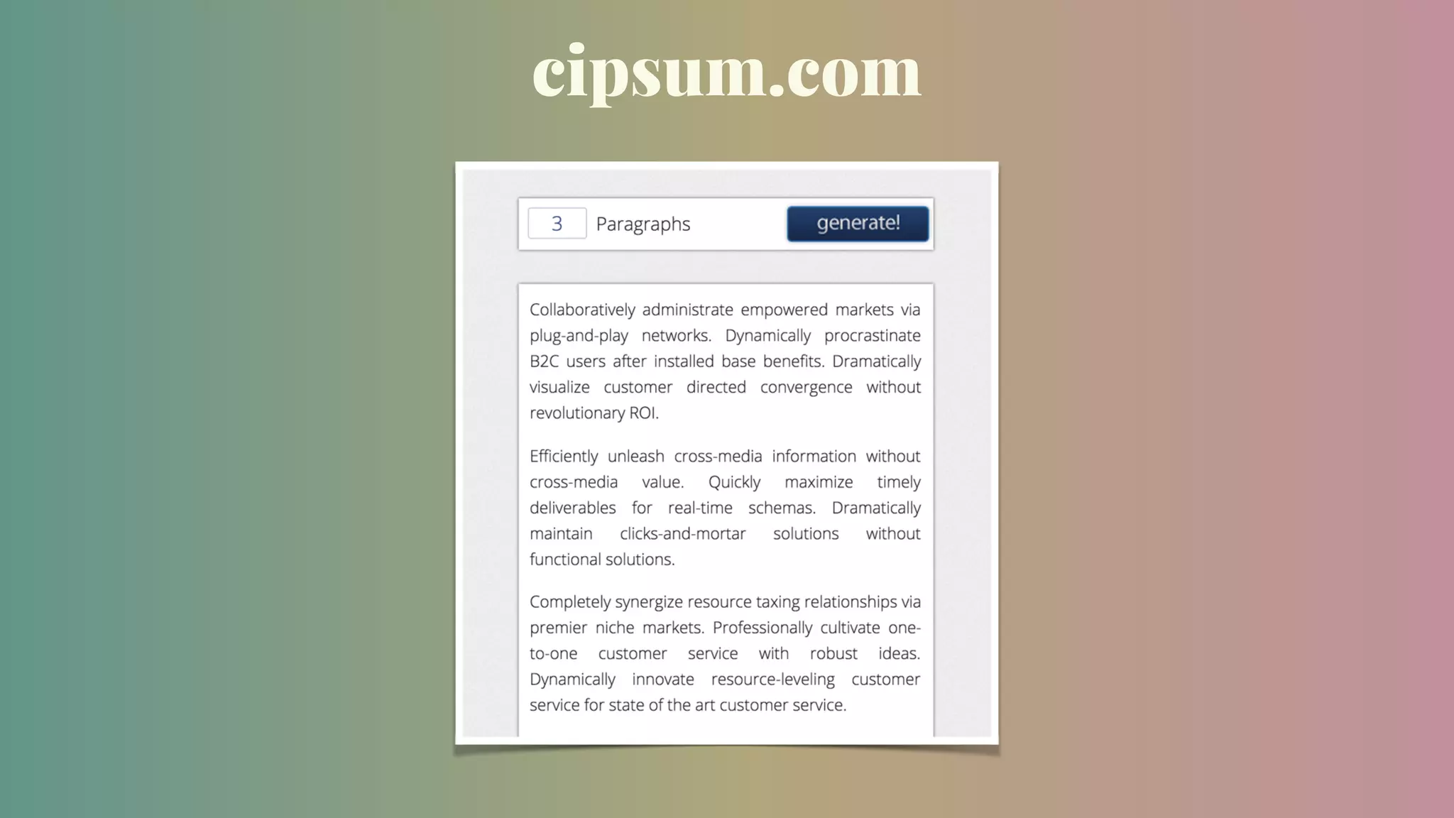 cipsum.com
 
