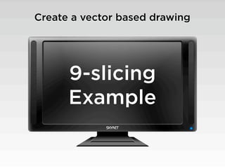 Create a vector based drawing




      9-slicing
      Example
 