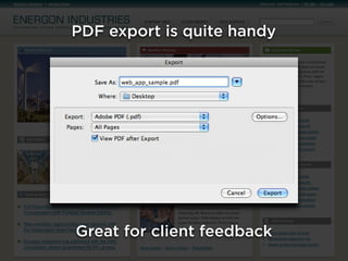 PDF export is quite handy




Great for client feedback
 