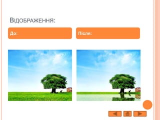 ВІДОБРАЖЕННЯ:
До: Після:
 