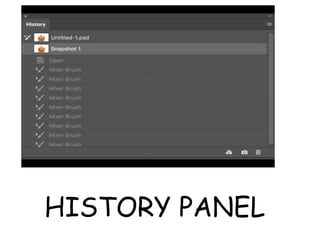 HISTORY PANEL
 