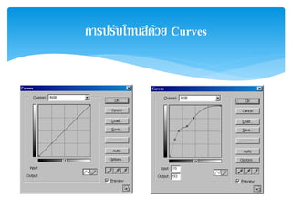 การปรับโทนสีด้วย Curves
 