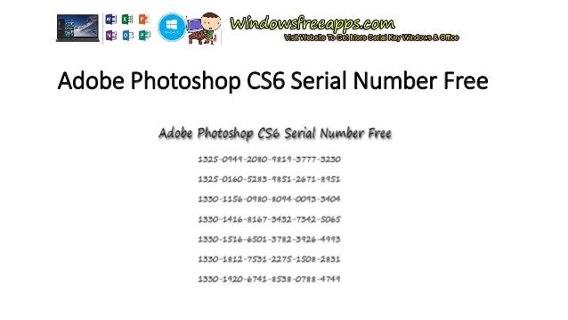 Serial Cs6 Photoshop