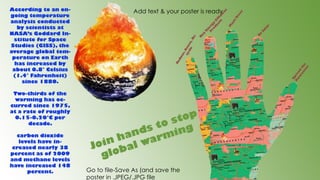 Add text & your poster is ready
Go to file-Save As (and save the
poster in .JPEG/.JPG file
 