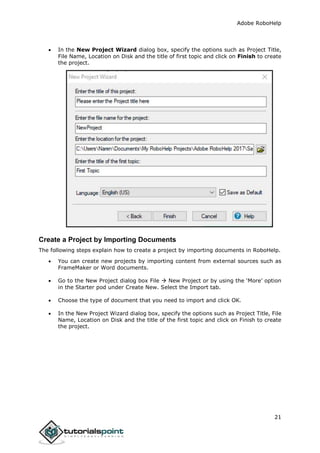 Adobe robohelp tutorial | PDF