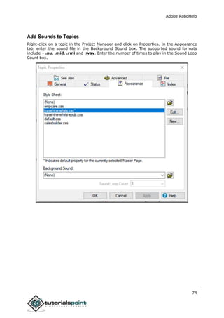 Adobe robohelp tutorial | PDF
