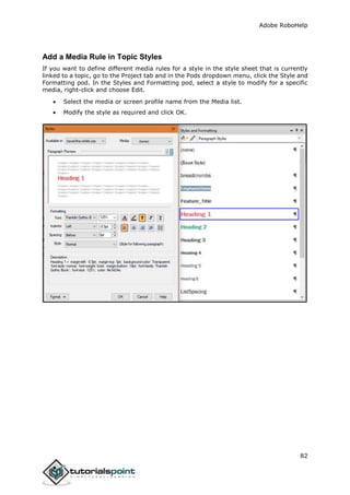 Adobe robohelp tutorial | PDF