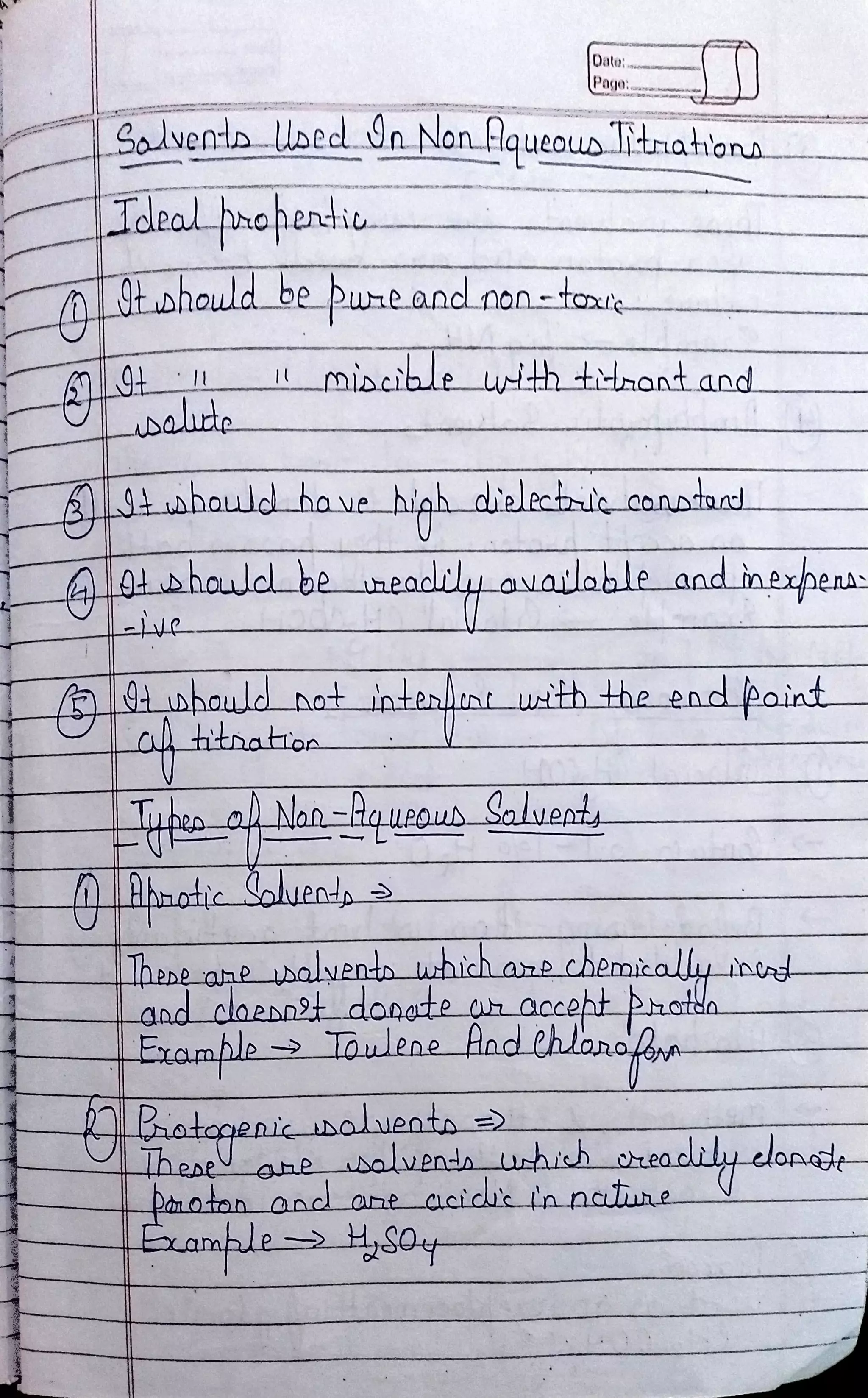 Non aqueous titration unit 2 pharmaceutical analysis PDF