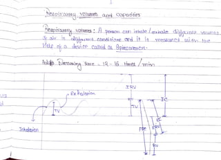 Inhabnion
Neepiraons Volumes an capaoies
Respisas
Hespnany volumes Aperson ca
Help c7 a deuice calet as Spironte+ert
Aat bnhina Aate12-16 time /mim
TV
,Sxhalariov
IRV
FRC ERV
: A perscn can inhade Lexhole dereN Volumeg
 