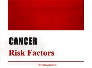 Risk factors of cancer Sildeshare pdf. | PDF