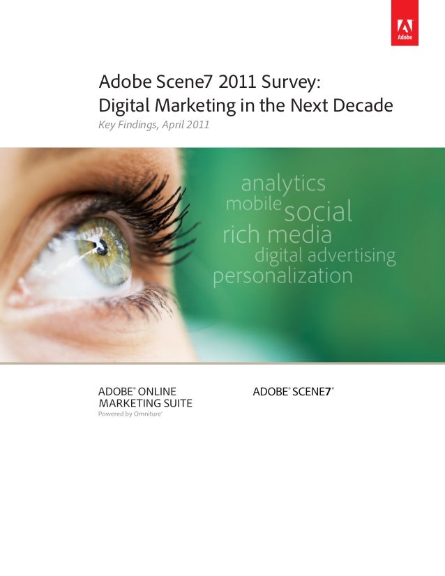 Adobe Scene7 2011 Survey Digital Marketing in the Next Decade