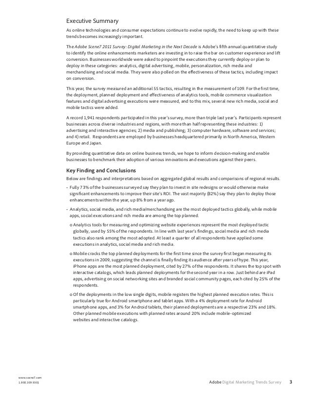 Adobe Scene7 2011 Survey Digital Marketing in the Next Decade
