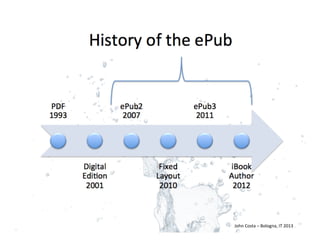 John	
  Costa	
  –	
  Bologna,	
  IT	
  2013	
  
 