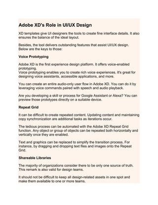 Functioning Xd Elements. Examples Free Adobe XD Templates from uibarn.com
