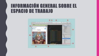 INFORMACIÓN GENERAL SOBRE EL
ESPACIO DE TRABAJO
 