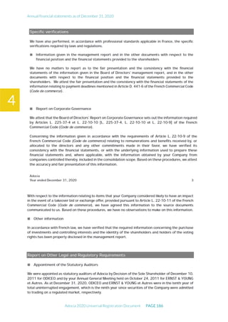 Annual financial statements as of December 31, 2020
Adocia 2020 Universal Registration Document PAGE 186
4
 