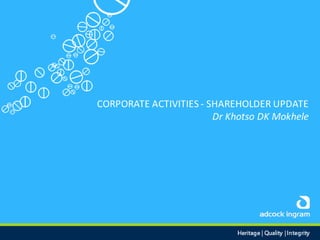Adcock Ingram Audited Group Results 2013 - Presentation