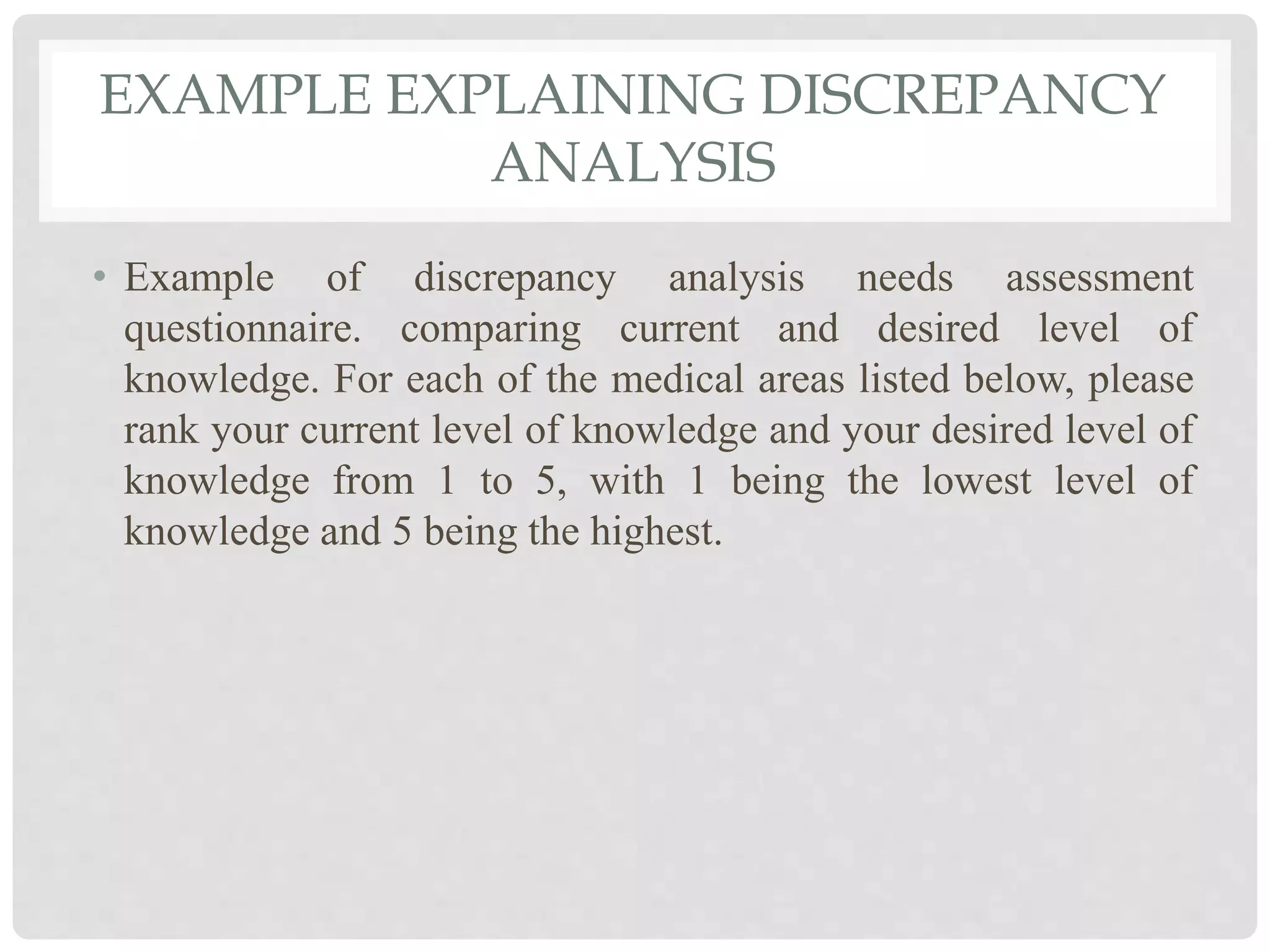 ANALYSIS OF DISCREPANCIES IN ORGANIZATIONAL DEVELOPMENT | PPTX