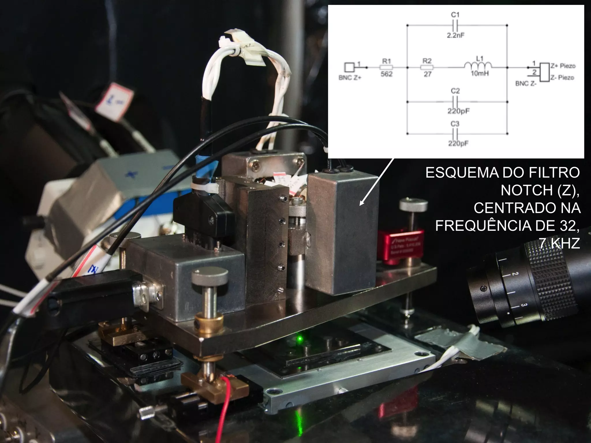 ESQUEMA DO FILTRO
NOTCH (Z),
CENTRADO NA
FREQUÊNCIA DE 32,
7 KHZ
 