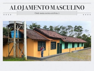 ALOJAMENTO MASCULINO
Onde muita zoeira será feita :)
 