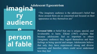 Unique Invulnerability ADOLESCENCE psychology and characteristics | PPTX