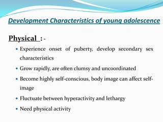Adolescence characteristics and problems PPT