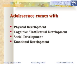 Adolescence year 7 and 8 | PPT