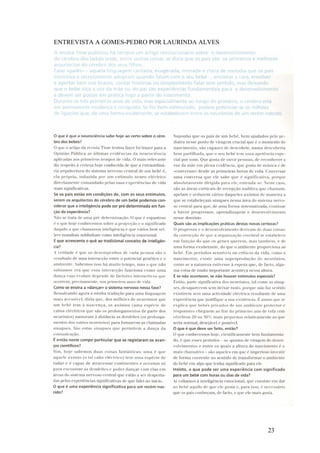 ENTREVISTA A GOMES-PEDRO POR LAURINDA ALVES
23
 