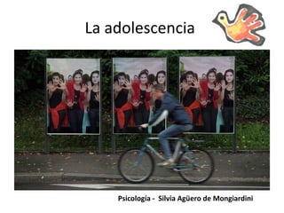 La adolescencia
Psicología - Silvia Agüero de Mongiardini
 