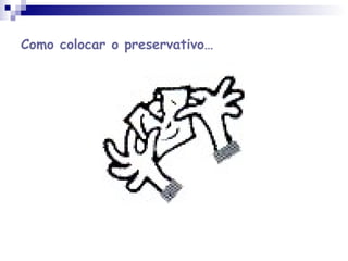 Como colocar o preservativo…
 