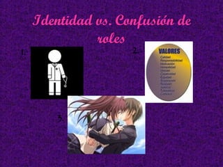 Identidad vs. Confusión de roles 1. 2. 3. 