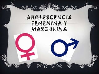 Adolescencia femenina y masculina 