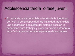 Cambios sexuales.(hombres 90% - mujeres 35%).