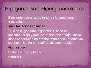 El aumento de la FSH promueve el crecimiento  folicular y la estimulación de la célula de la granulosa a la producción de estrógeno.