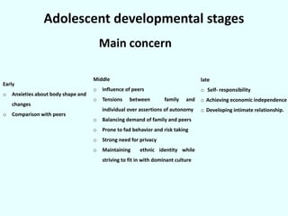 adolescent cognitive development stages