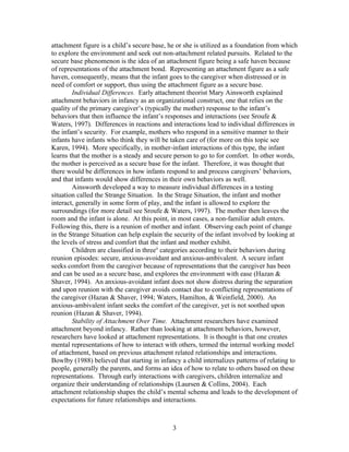 Adolescent Attachment To Parents And Peers | DOC