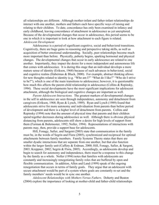Adolescent Attachment To Parents And Peers | DOC