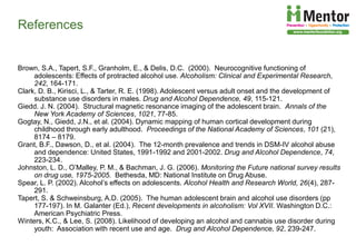 The Developing Brain, Adolescence and Vulnerability to Drug Abuse | PDF