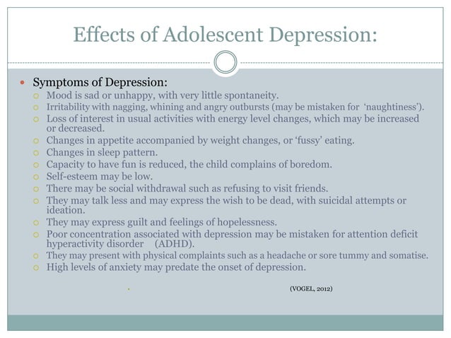 Adolescent depression | PPT