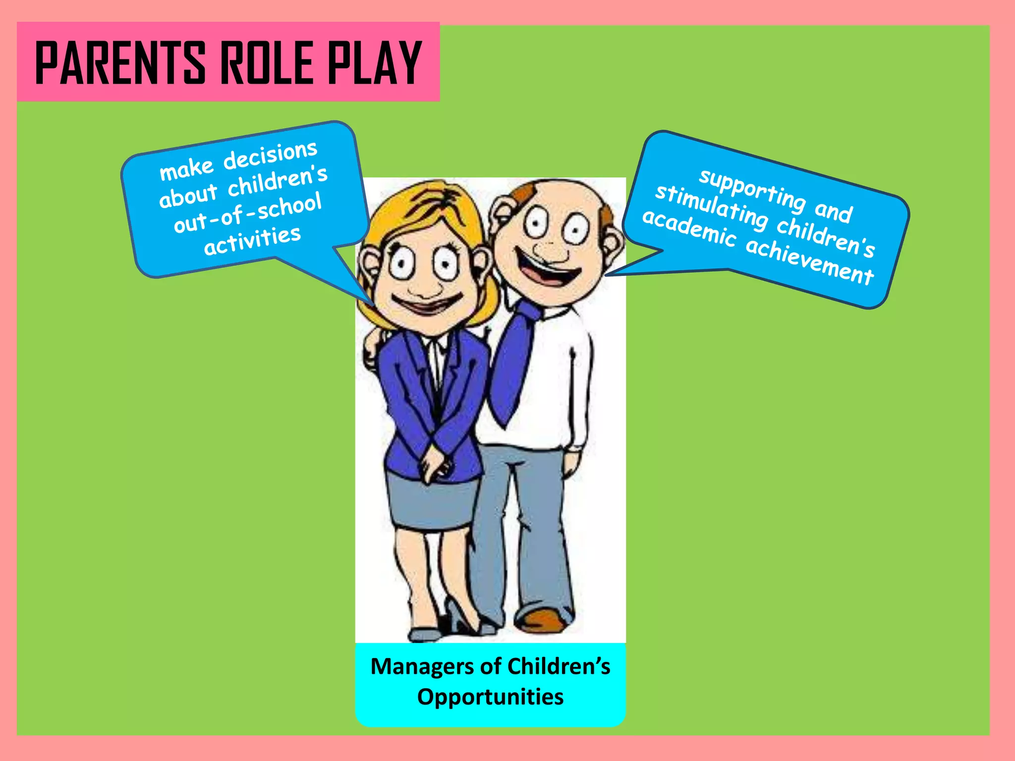 PARENTS ROLE PLAY

Managers of Children’s
Opportunities

 