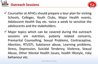 Adolescent Friendly Health Clinics (AFHC) | PPTX