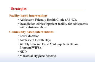 Adolescent Health Services by DR A.K Gupta, Senior Pediatrician, Delhi ...