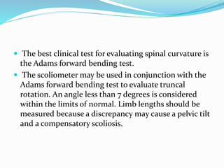 Adams Test Adolescent idiopathic scoliosis diwakar | PPTX