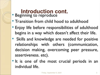 ADOLESCENT REPRODUCTIVE (Lecture 14).ppt