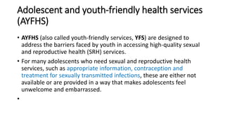 Comprehensive Guide to Adolescent Sexual and Reproductive Health | PDF