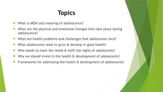 Adolescent Sexual & Reproduction Health pp (2) [Autosaved].pptx