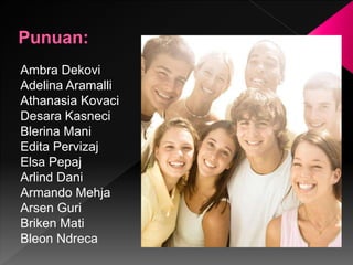 Ambra Dekovi
Adelina Aramalli
Athanasia Kovaci
Desara Kasneci
Blerina Mani
Edita Pervizaj
Elsa Pepaj
Arlind Dani
Armando Mehja
Arsen Guri
Briken Mati
Bleon Ndreca
 