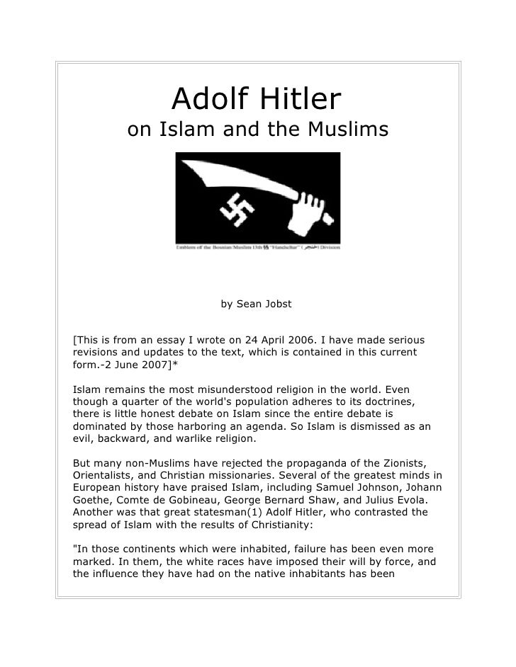adolf hitler essay