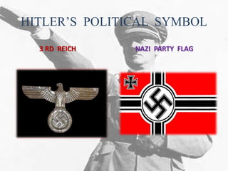 HITLER’S POLITICAL SYMBOL
3 RD REICH NAZI PARTY FLAG
 