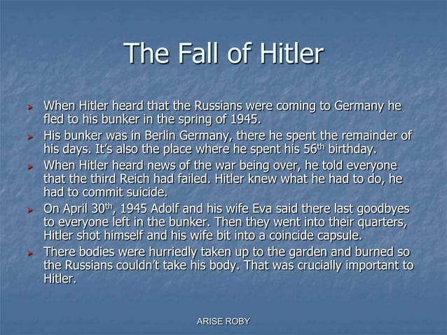 Adolf hitler's life | PPSX